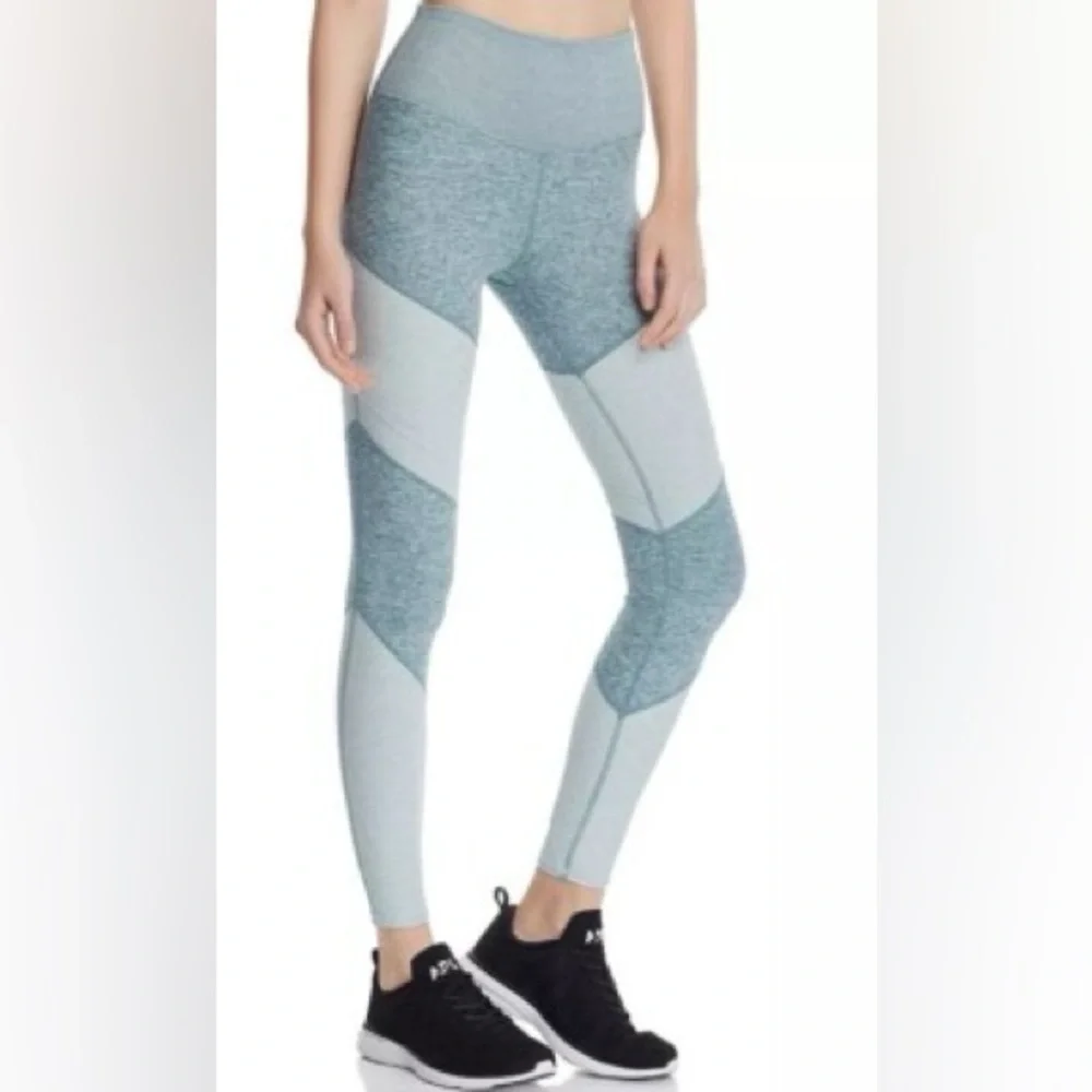 ALO Yoga Womens Alosoft‎ Sheila Leggings Size XS Seagrass Heather Workout Gym